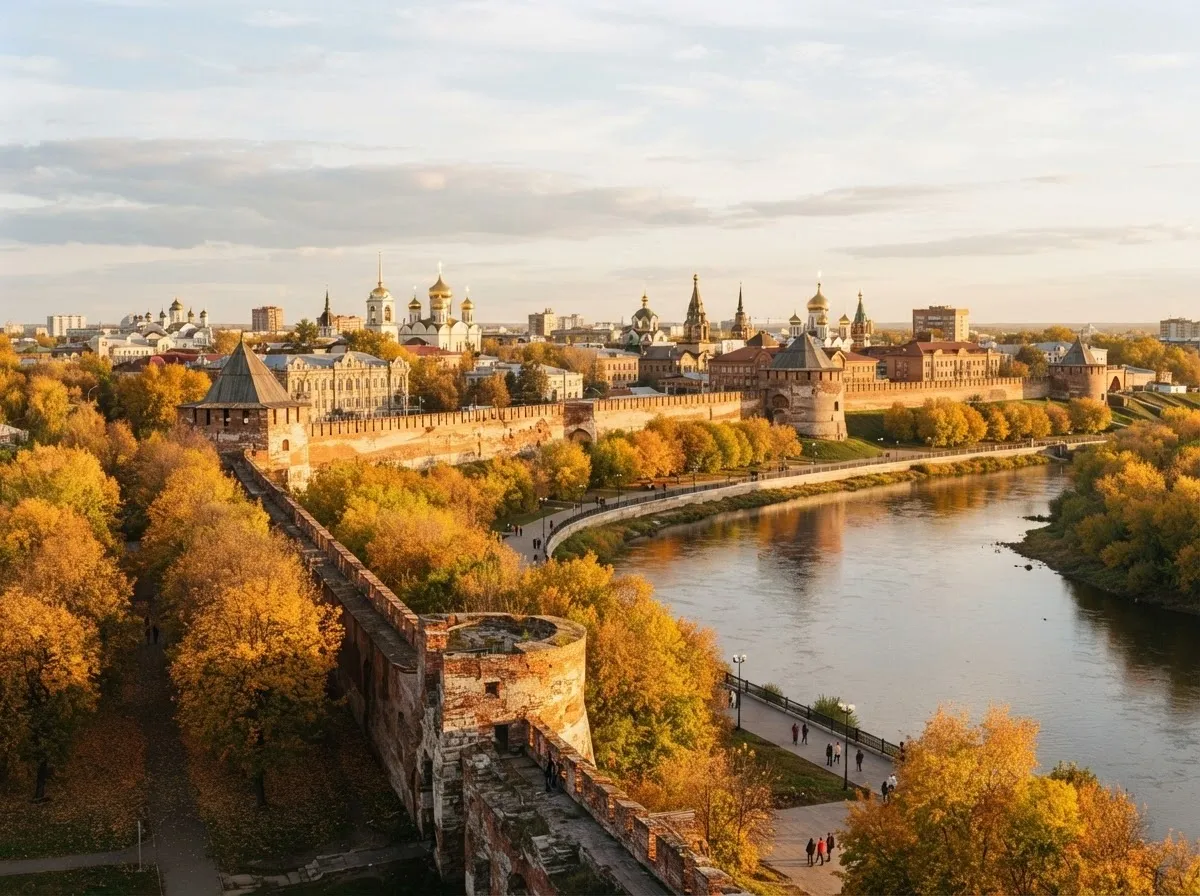 Historic Omsk Fortress walls
