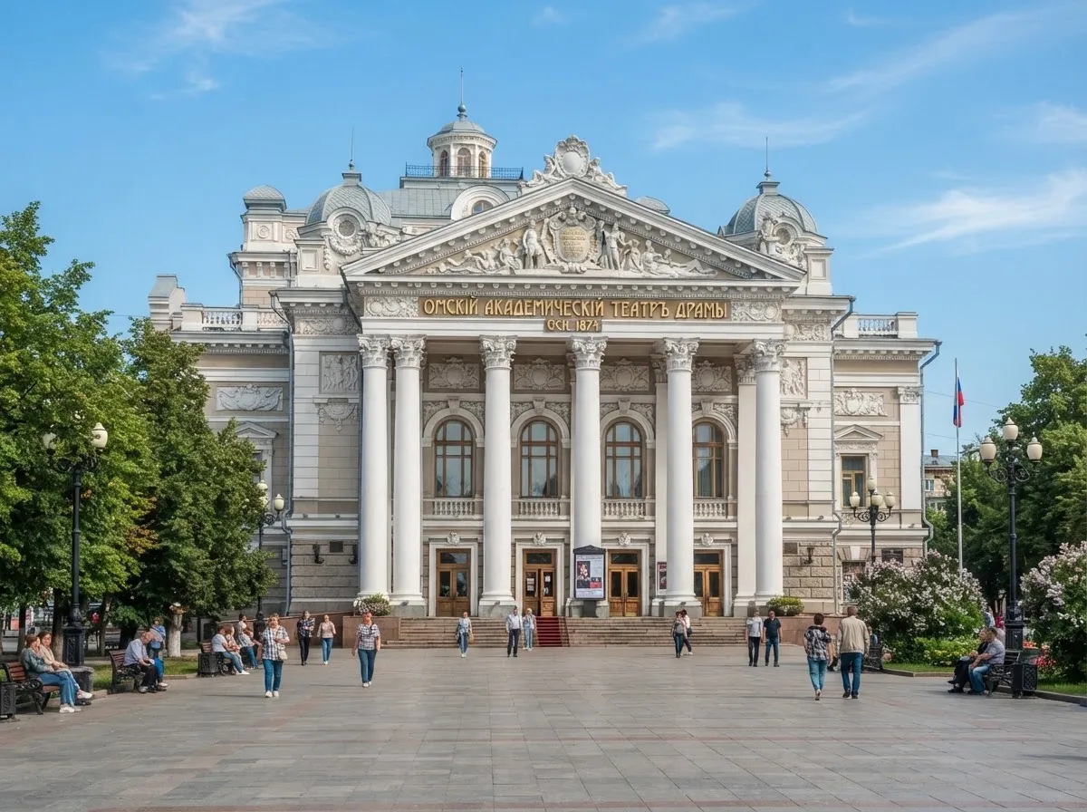 Omsk Academic Drama Theatre facade
