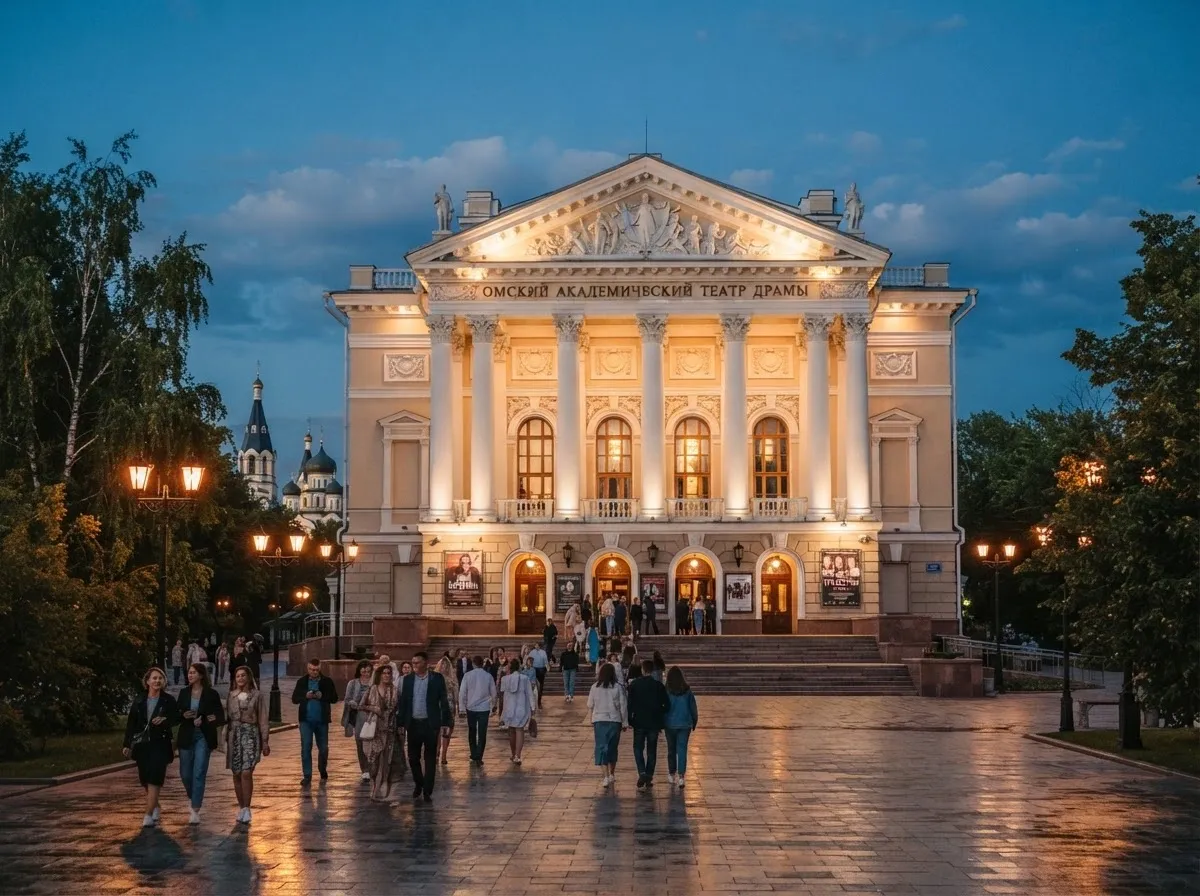 Omsk Academic Drama Theatre facade